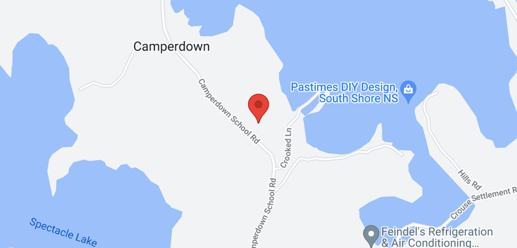 map of 818 Camperdown School Road